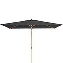 Vorschaubild doppler Mittelmastschirm ALU WOOD 300 x 200 Auto-Tilt, Aluminium Esche-Optik / 100 % Polyester 180 g/m²