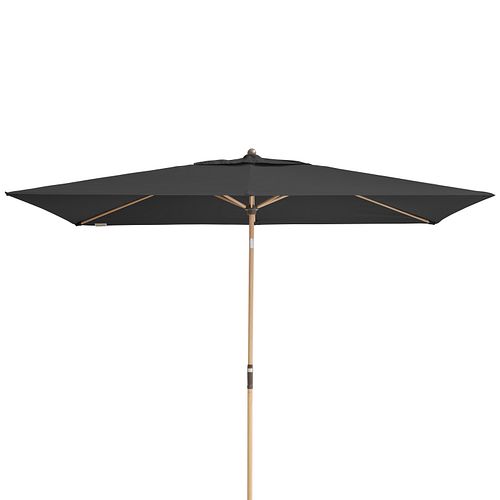 doppler Mittelmastschirm ALU WOOD 300 x 200 Auto-Tilt, Aluminium Esche-Optik / 100 % Polyester 180 g/m²