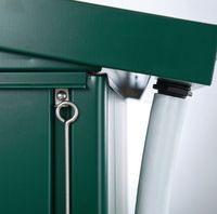 2 integrierte Dachrinnen mit Anschluss fÃÂ¼r 1-Zoll GartenschlÃÂ¤uche