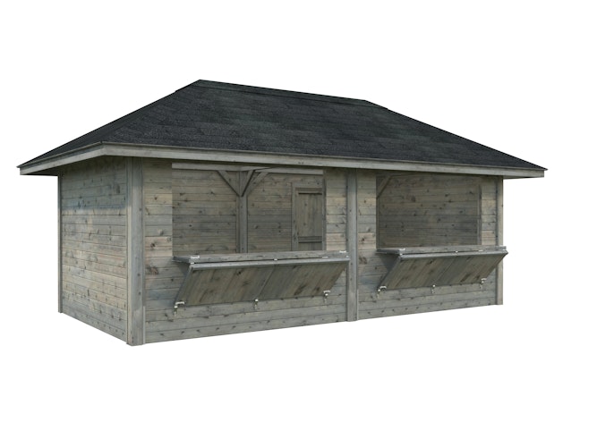 Palmako Kiosk Bianca 16,6 m² Set 111 - 28  mm