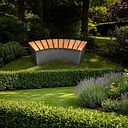 Vorschaubild Badeko Sitzbank „Modell Karlsruhe“ 125 cm aus Cortenstahl