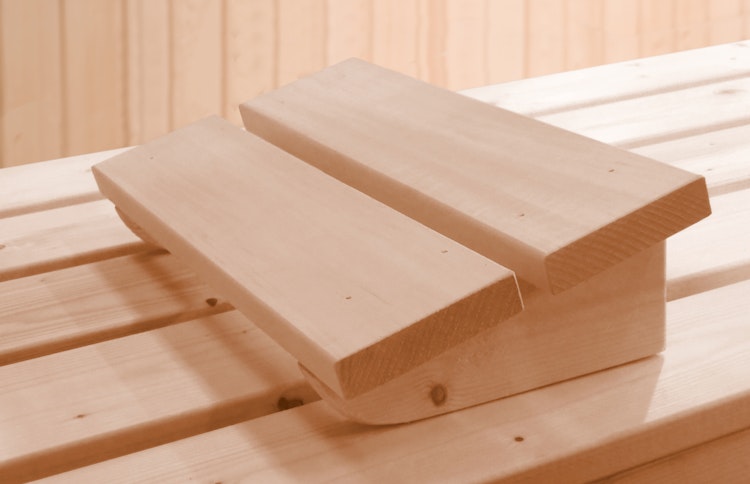 Weka Premium Massivholz-Elementsauna Kemi Eck 1 mit Glastür/Fenster inkl. Komfortpaket - 45 mm