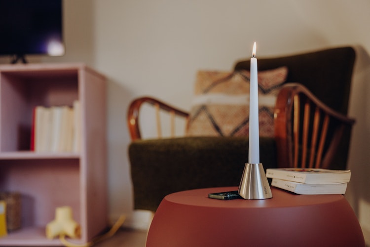 höfats Kerzenhalter Digi Detox silber