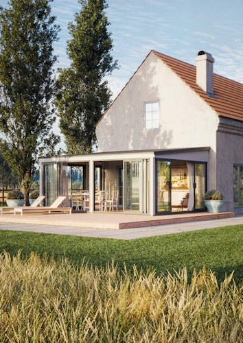 Palmako Glashaus Lumi 23,3 m² - (Wintergartenanbau) Slide Plus