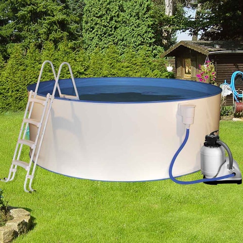 myPOOL Swimming Pool Poolset Safety mit Sandfilteranlage