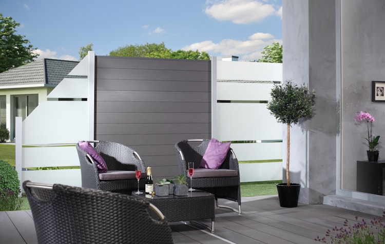 TraumGarten System WPC Classic Zaun-Set