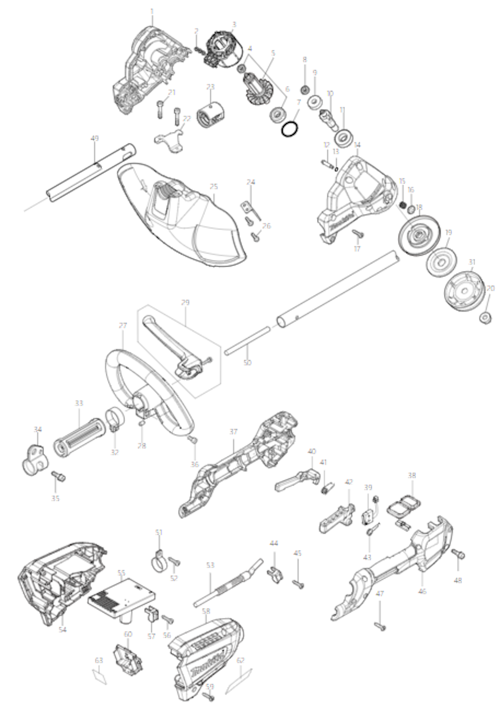 Explosionszeichnung Ersatzteile