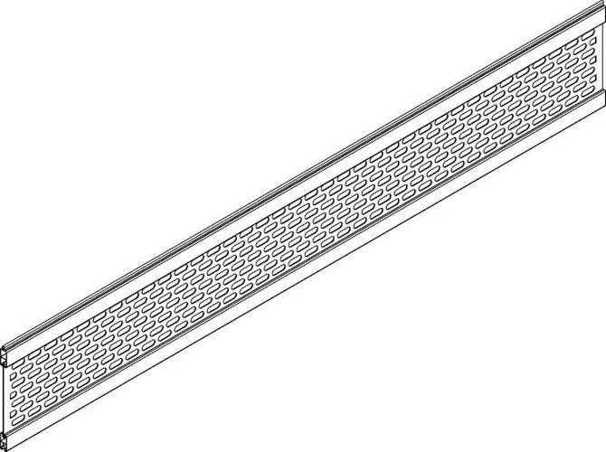 OSMO ALU Dekor Ovale 19x277, 184cm Alu Anthrazit