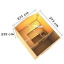 Vorschaubild Karibu Bosse 1 - 38 mm Gartensauna mit Vorraum und Satteldach inkl. gratis Sauna-Zubehörset im Wert von 234,94 €