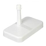 Delschen Balkon-Schirmständer mit Kunststoff-Rohr Ø 18-38 mm, Betongefüllt, 20 kg, Weiß - AbverkaufZubehörbild