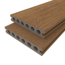 Vorschaubild NewTechWood Deluxe Vintage WPC-Terrassendiele Hohlkammer Teak  23 x 138 mm