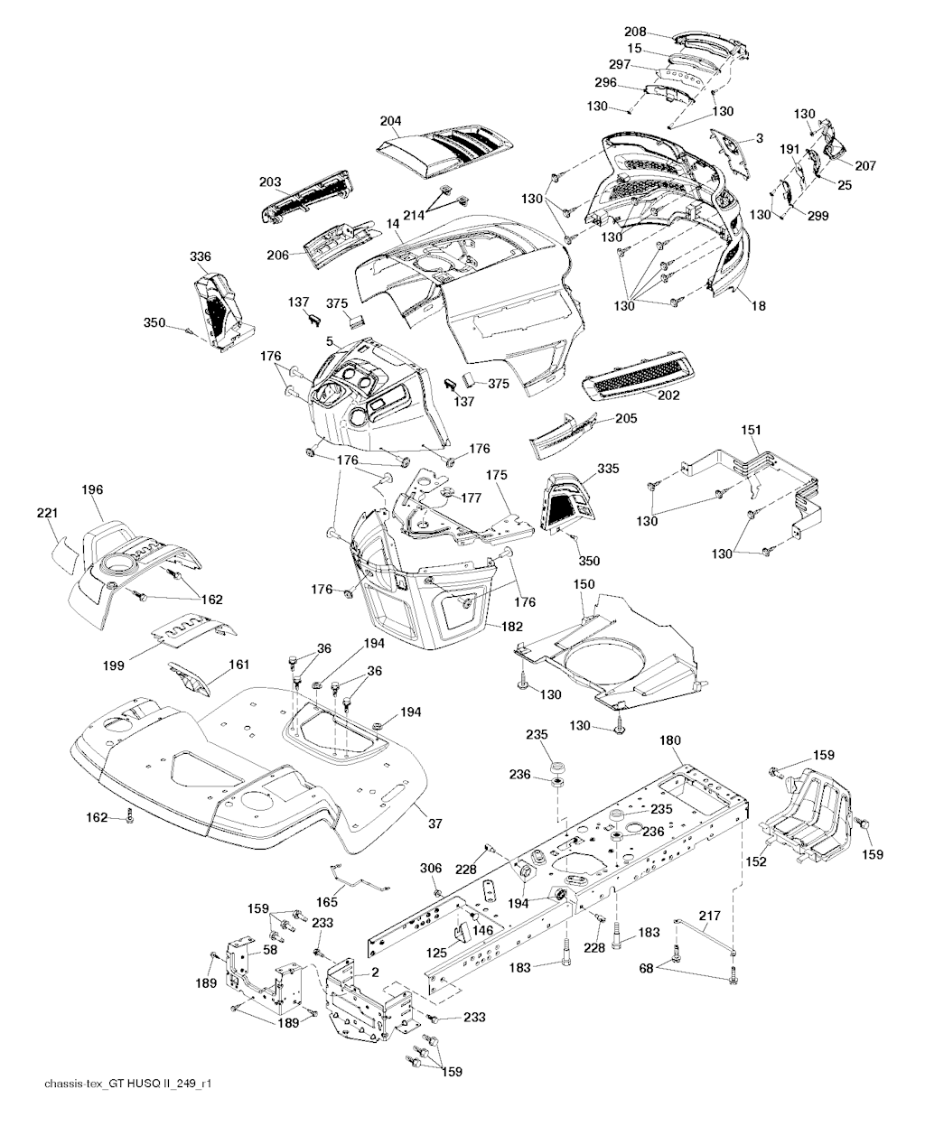 Explosionszeichnung Ersatzteile