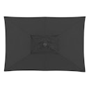 Vorschaubild doppler Mittelmastschirm ALU WOOD 210 x 140 Auto-Tilt, Aluminium Esche-Optik / 100 % Polyester 180 g/m²