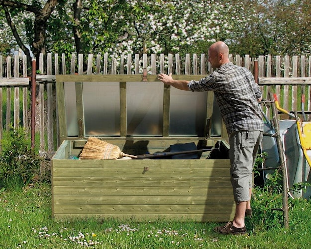 Weka 19 mm Garten- und Terrassentruhe in Elementbauweise