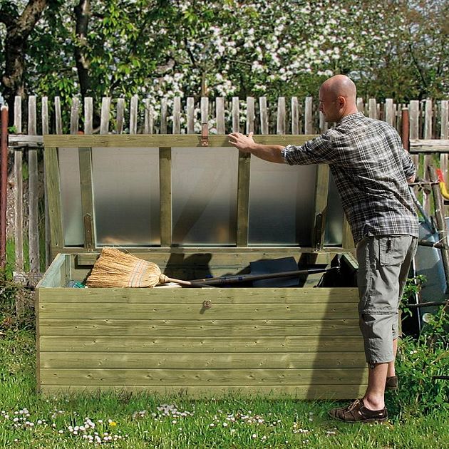 Weka 19 mm Garten- und Terrassentruhe in Elementbauweise