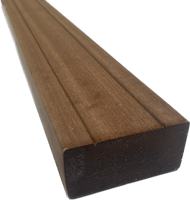 Fiberdeck Terrassen Unterkonstruktion Bangkirai V-Nuten P500 42 x 65 mm