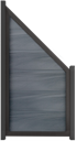 Vorschaubild GroJa Viento Designzaun Typ Schräg 90x180/90 mit Rahmen Anthrazit
