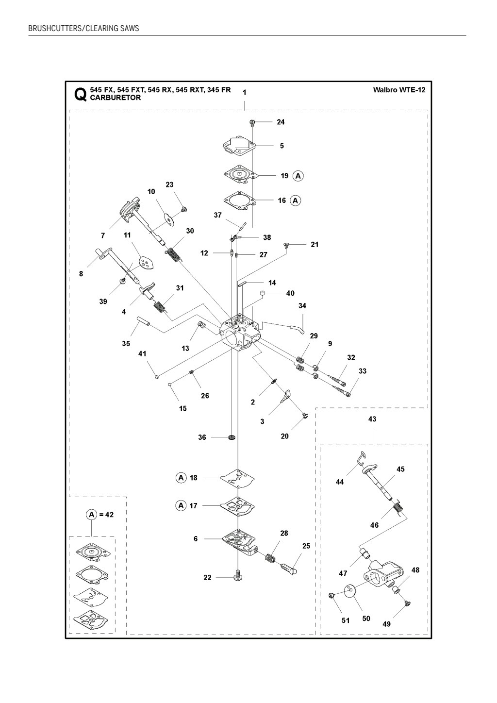 Explosionszeichnung Ersatzteile