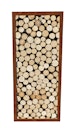 Vorschaubild Badeko Holzregal „Lounge“ einfach – 160x70 cm in Edelrostoptik