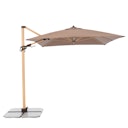 Vorschaubild doppler Pendelschirm ALU WOOD 300 x 220, Aluminium Esche-Optik / 100 % Polyester 180 g/m²