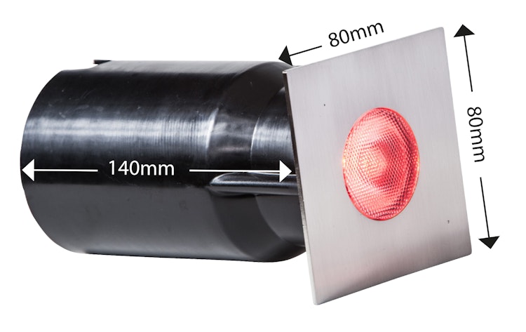 Heissner Boden-Einbau-Spot "square", RGB, 3W (L464-00)