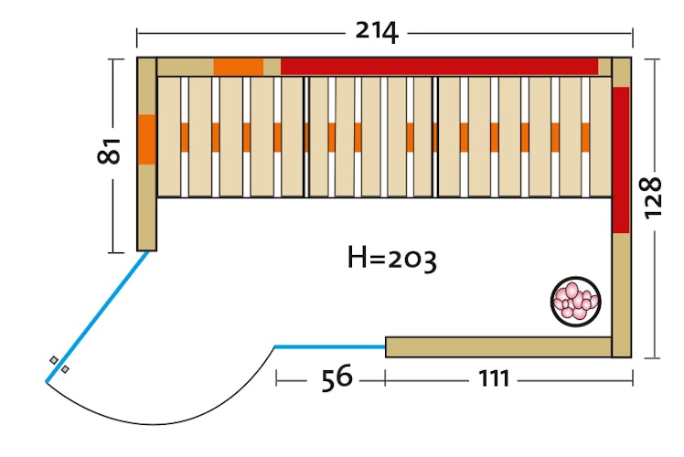 Infraworld Infrarotkabine TrioSol Sera inkl. 5-teiligem gratis Zubehörset