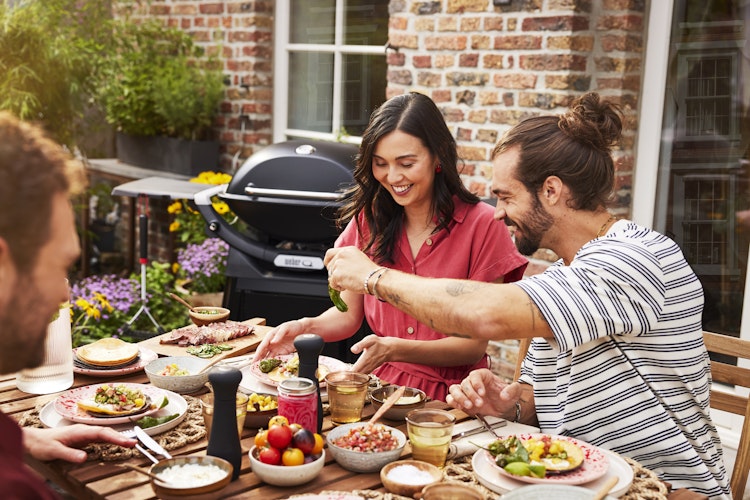 Weber Q2800N+ Gasgrill mit Rollwagen - Black