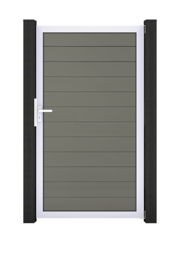 GroJa Solid Steckzaun Universal Einzeltor Sondermaß mit Alurahmen 