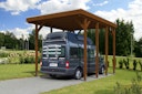 Vorschaubild Skan Holz Caravan-Carport Friesland 397x555 cm mit erhöhter Einfahrt