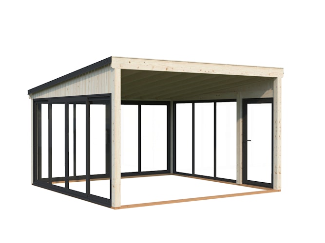 Palmako Glashaus Lumi 16,6 m² (Wintergartenanbau) - Slide Plus