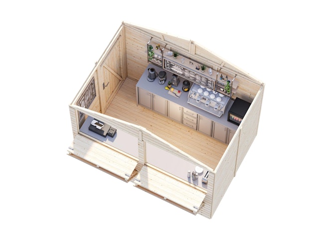 Palmako Marktstand Stella 5,0 m² - 16 mm