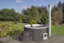 Vorschaubild Wolff Finnhaus Badebottich Hot Tub Ø 200 cm Thermoholz mit Außenofen & GFK-Wanne