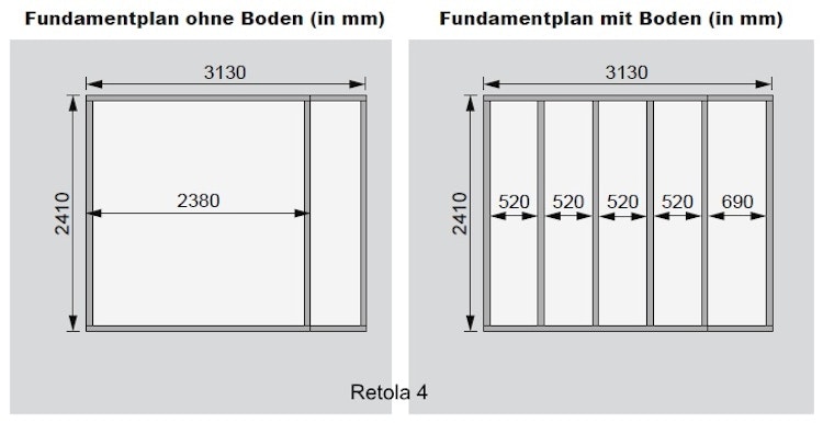 Karibu Woodfeeling Gartenhaus Retola 2/3/4/5/6 inkl. Anbauschrank - 19 mm