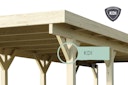 Vorschaubild Karibu Carport Einzelcarport Classic Einzel 1 - kesseldruckimprägniert