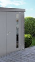 Vorschaubild B-Ware Biohort Gerätehaus Neo 292 x 180 cm (1C) Doppeltür dunkelgrau-metallic