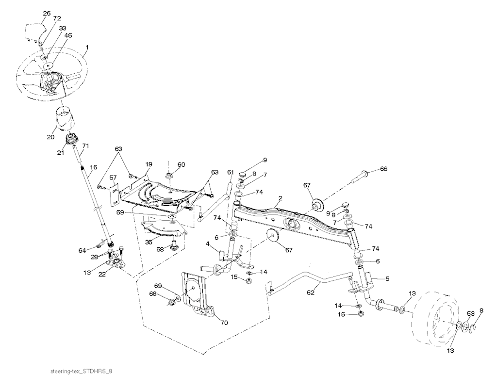 Explosionszeichnung Ersatzteile