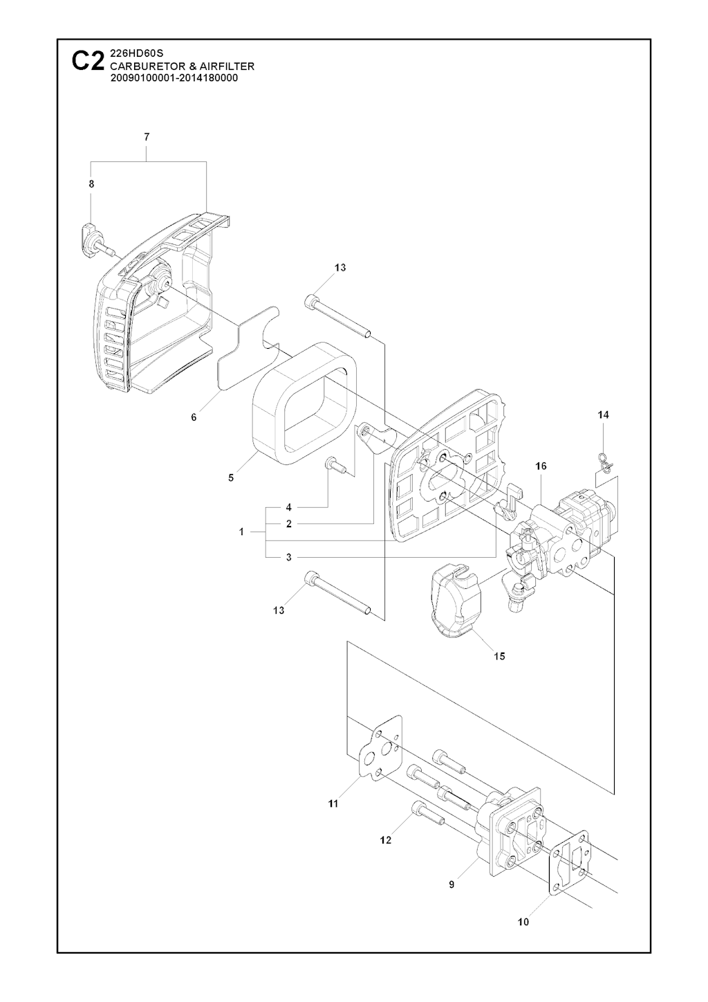 Explosionszeichnung Ersatzteile