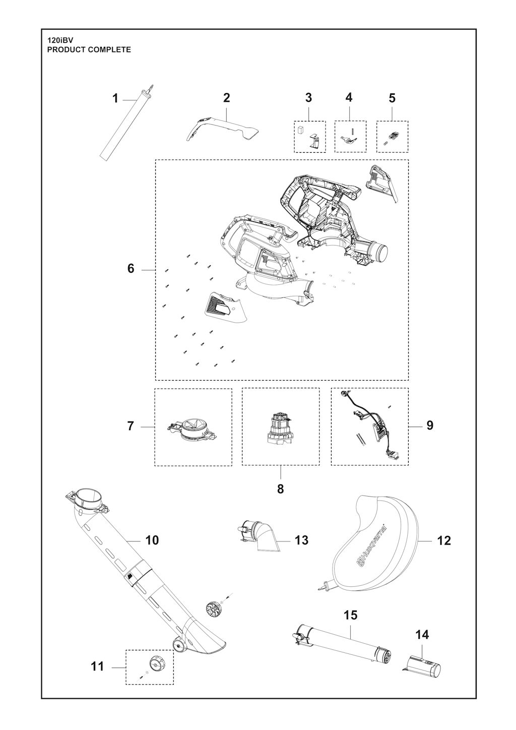 Explosionszeichnung Ersatzteile