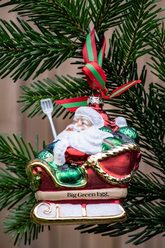 Big Green Egg Christbaumkugel Weihnachtsmann