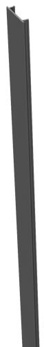 GroJa Stecksystem Alu-Abdeckleiste, 300 cm für 7x7 u. 9x9er Pfosten