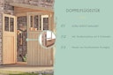 Vorschaubild Karibu Premium Anlehn-Gartenhaus Gerätehaus Juist/Wandlitz 2/3/4/5 - 19 mm