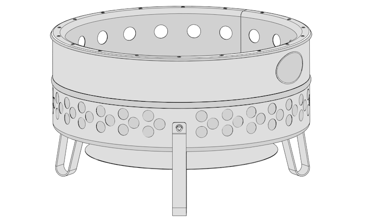 Petromax Deckel für Feuerschale Tyropit