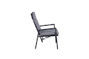 Vorschaubild Garden Pleasure Gartenmöbel Set AMIRA / SINTRA, Ausziehtisch 195 /240 x 100 + 6 Sessel, Alu Anthrazit / Kunststoffgewebe Grau / Kissen 100 % Polyester