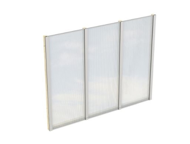 Skan Holz Seitenwände aus Polycarbonat für Terrassendach (freistehend)