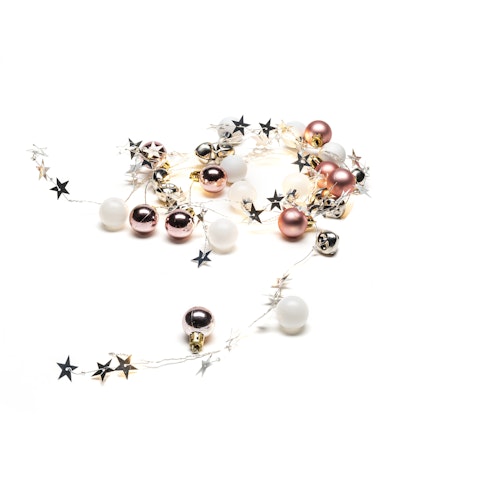 Konstsmide Weihnachtsbeleuchtung  LED Dekolichterkette Perlen bunt