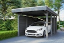 Vorschaubild Skan Holz Carport Friesland 314x555 cm inkl. Rück- und Seitenwände Sparset 1