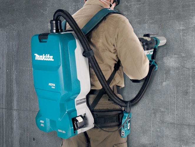 Makita Akku-Rucksackstaubsauger DVC665ZU