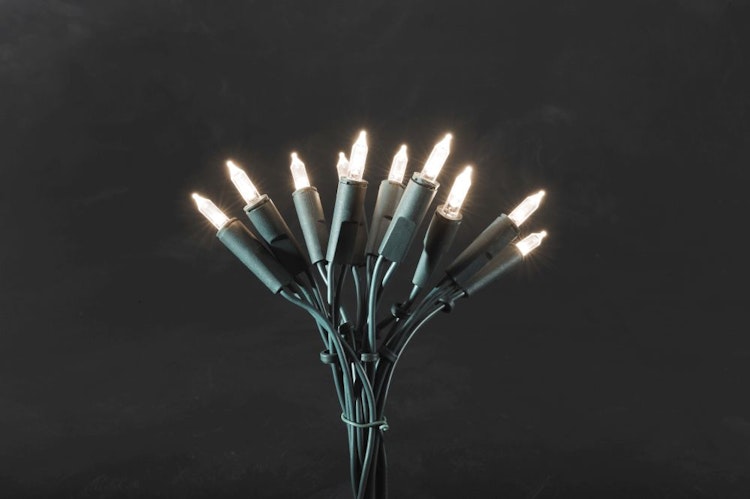 Konstsmide Weihnachtsbeleuchtung  LED Mini-Lichterkette 20 warmweiße Dioden