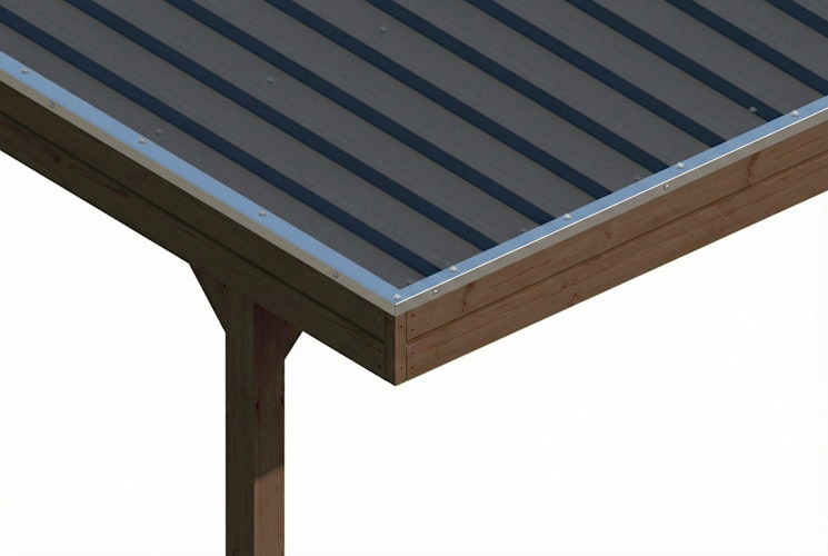 Skan Holz Carport Friesland 320x555 cm inkl. 1 Einfahrtsbogen Set E