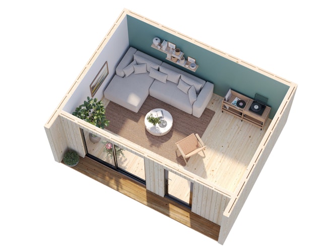 Palmako Gartenhaus Johanna 19,4 m² - 160 mm